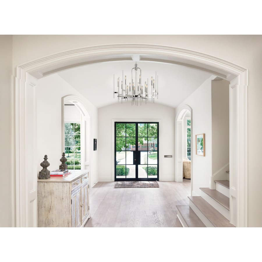 Bari 16 Light 30" Wide Taper Candle Chandelier