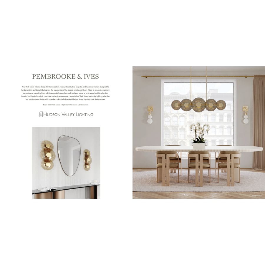 Griston 10 Light 11" Wide LED Linear Pendant