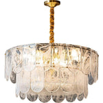 Traditional Classic Chandelier Light Metal Glass Ceiling Light
