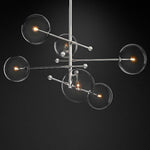Geometrical Globe Chandelier Lamp Metal Glass Kitchen Dining Room Ceiling Light