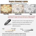 Celestial Shooting Stars Flush Mount Ceiling Light- LED, Dimmable, White, 5 to 15 Star Lights