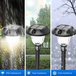 4-Pack LED Waterproof Black Modern Intelligent Solar Lights Outdoor Lawn Lamp