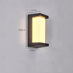 Creative Geometric Waterproof Black Modern Outdoor Wall Lights Wall Lamp