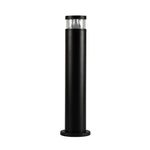 Round Aluminum LED Waterproof Black Modern Outdoor Light Post Lamp