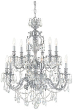 James R. Moder Brindisi 28" Wide Silver 12-Light Chandelier