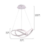 Abstract Waves Modern Style Pendant Lighting LED Kitchen Dining Room Lighting Living Room Ceiling Lights