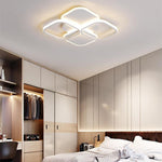 Overlapping Squares Flush Mount Ceiling Light Geometric LED Light