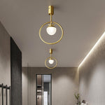 Circle LED Gold Modern Flush Mount Lighting Ceiling Lights Chandeliers