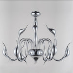 24'' Chrome Finish Modern Iron Chandelier
