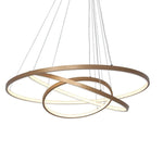 Interweaved 3-Ring Chandelier Light Dimmable Antique Chandeliers