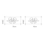 3 Bladed Cluster Modern Ceiling Fan with Light