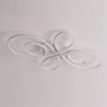 Ornate Flush Mount Ceiling Light Wave Nordic Silica Gel LED Light