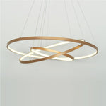 Interweaved 3-Ring Chandelier Light Dimmable Antique Chandeliers