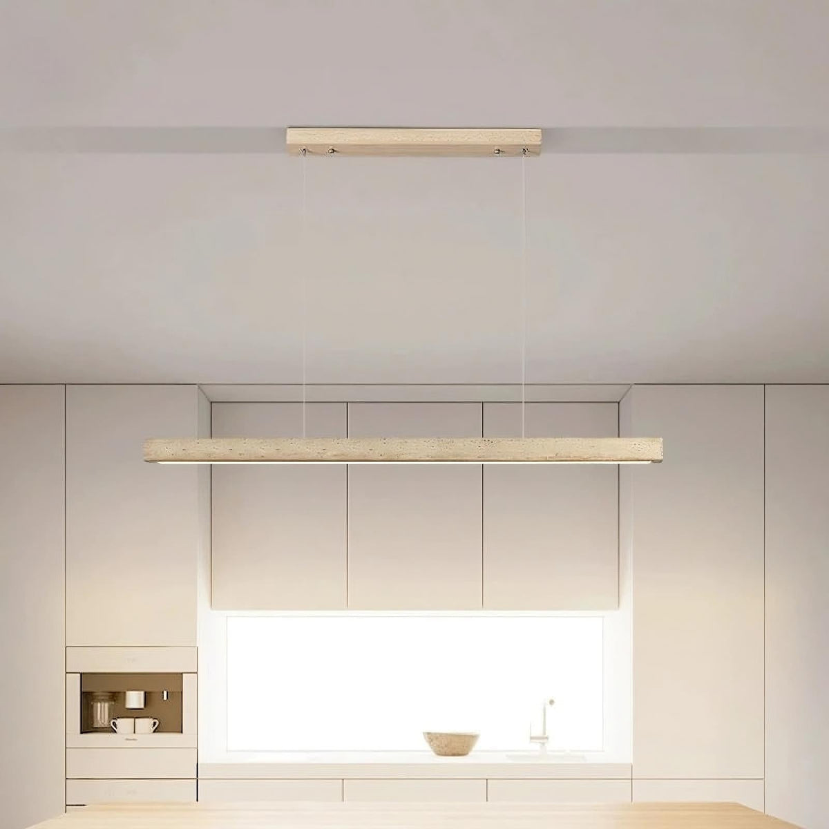 Natural Travertine LED Kitchen Light Fixture