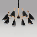 8-light LED Electroplated Metal Nordic Chandeliers Ceiling Lights Fixture