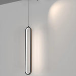 Elongated Modern Pendant Light Shades Metal Acrylic Pendant Lighting