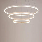 3 Circle Graduated Bedroom Pendant Lights Remote Control Pendant Lighting
