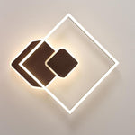 Abstract Square Dimmable LED Modern Flush Mount Lighting Ceiling Lights
