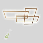 Rectangular Hybrid Modern Flush Mount Ceiling Light With 1 Central LED Light