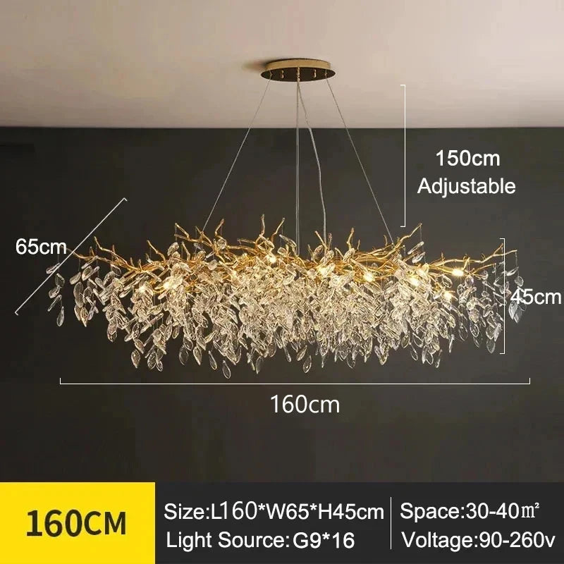 Albero Collection Crystal Chandelier