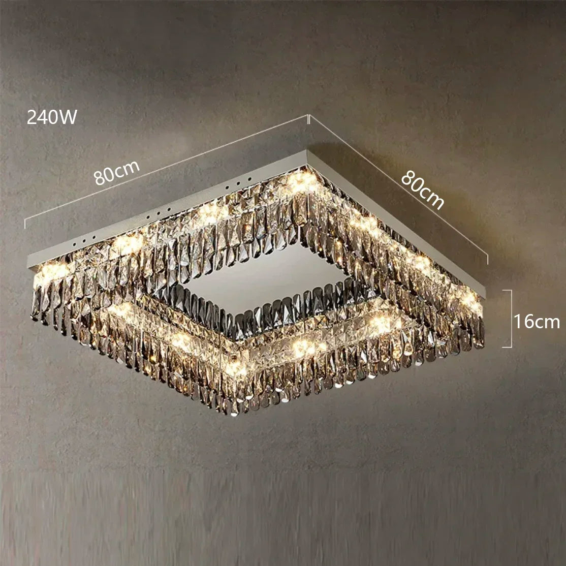 Giano Crystal Ceiling Light