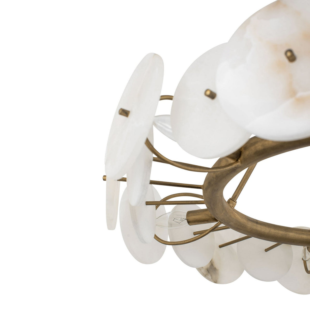 Cosmos Six Light Chandelier Havana Gold