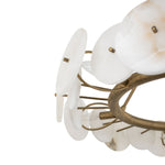 Cosmos Six Light Chandelier Havana Gold