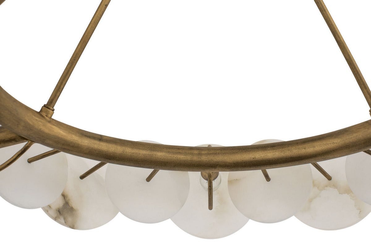 Cosmos Six Light Chandelier Havana Gold