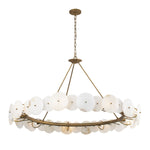 Cosmos Nine Light Chandelier Havana Gold