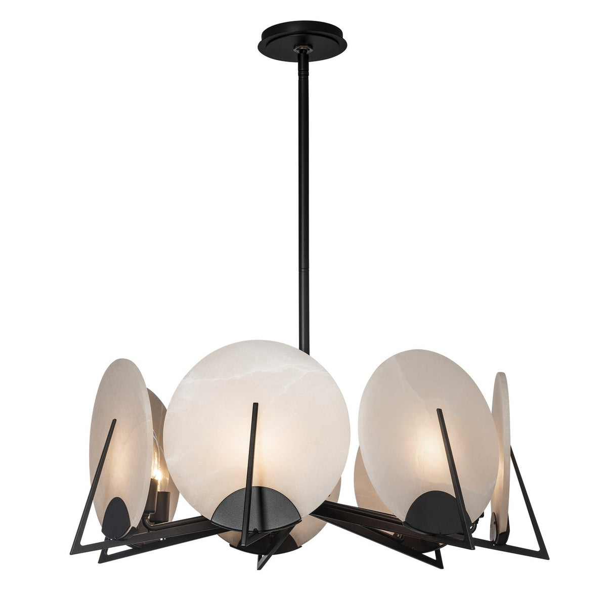 Callisto Seven Light Pendant Black