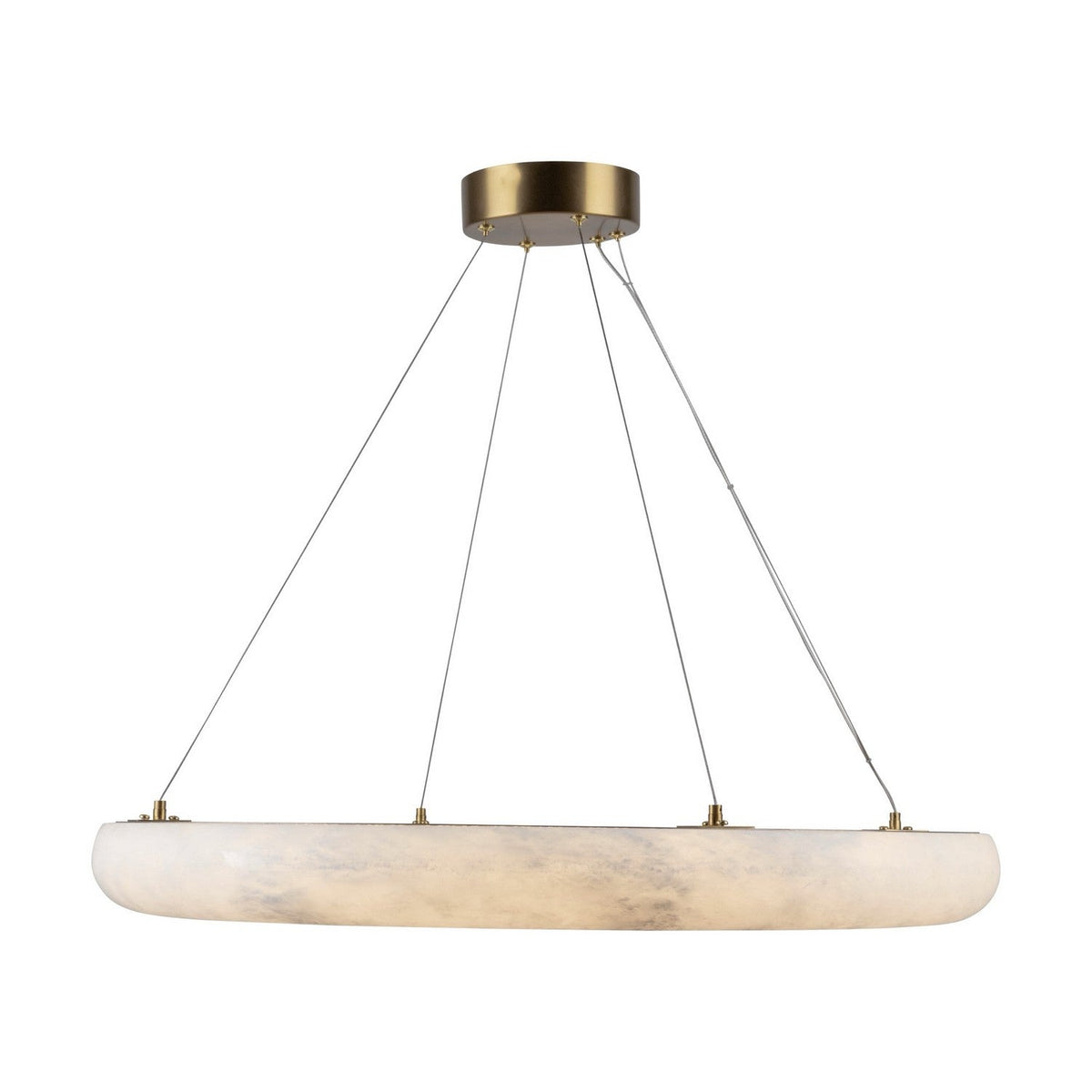 Camila LED Chandelier Brushed Brass