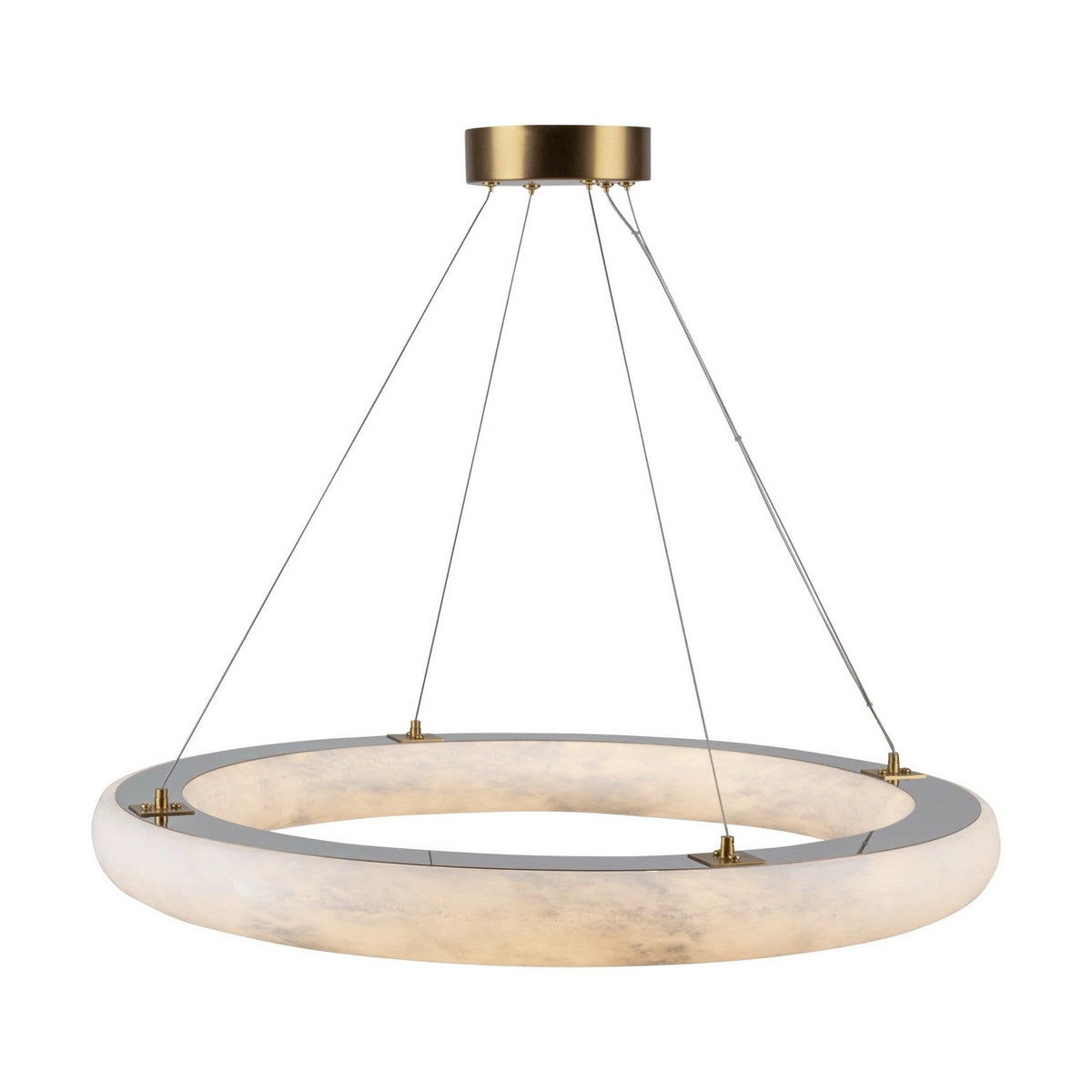 Camila LED Chandelier Brushed Brass