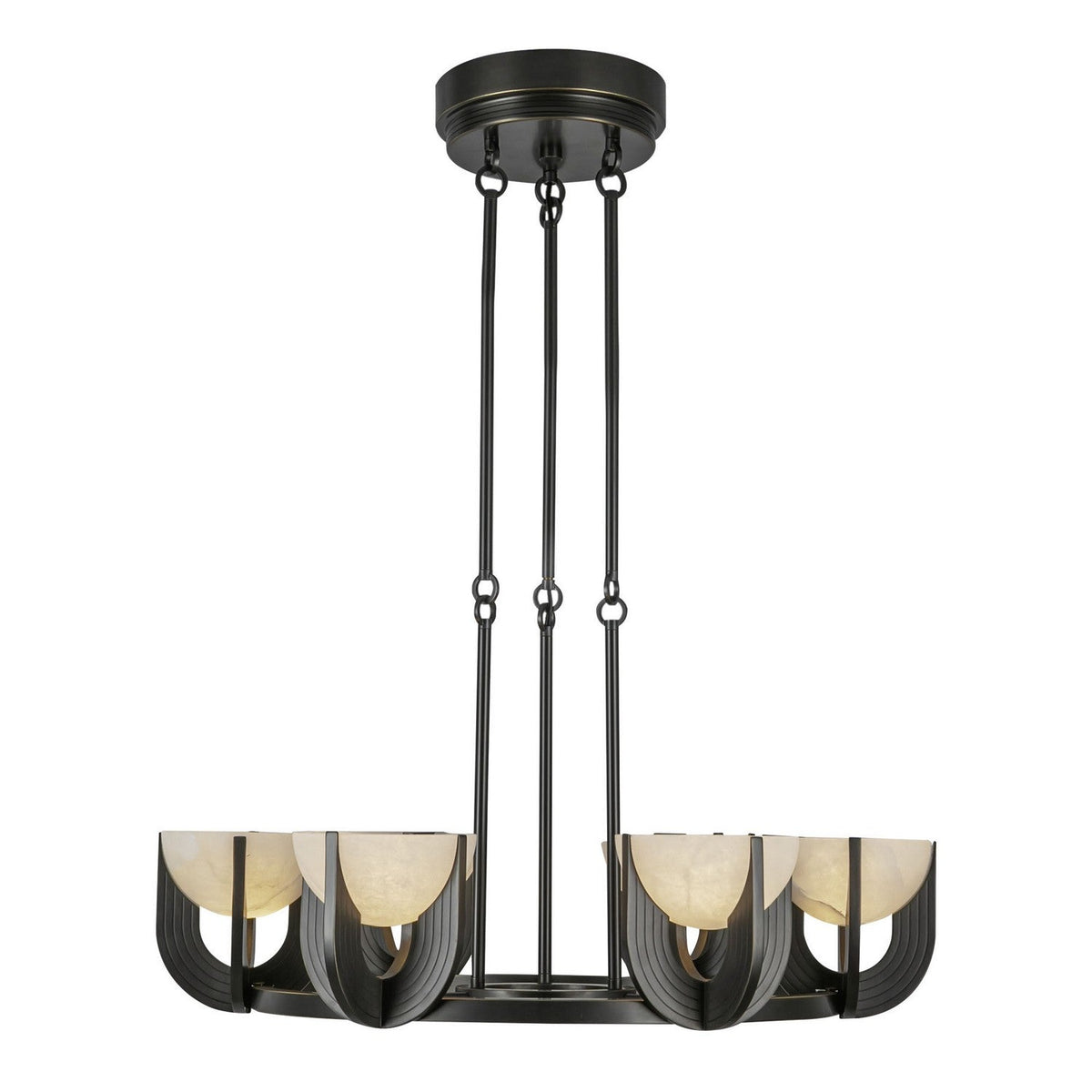 Colette LED Chandelier Urban Bronze/Alabaster