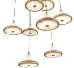 Mantova LED Chandelier Painted Antique Brass