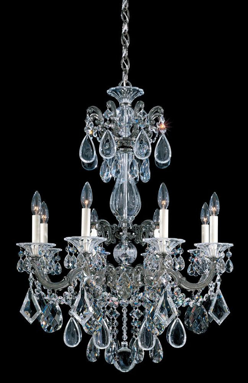 Renaissance Chandelier, 19-Light, Heirloom Bronze, Clear Heritage Crystal, 40"W (3792-76 1L4EY)