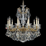 La Scala Chandelier, 10-Light, French Gold, Clear Swarovski Crystal, 28"W (5074-26S 1HZUHU)