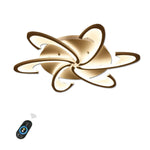 Modern Geometric Wave Flush Mount Light Fixtures Circle Ceiling Light 1 Bulb