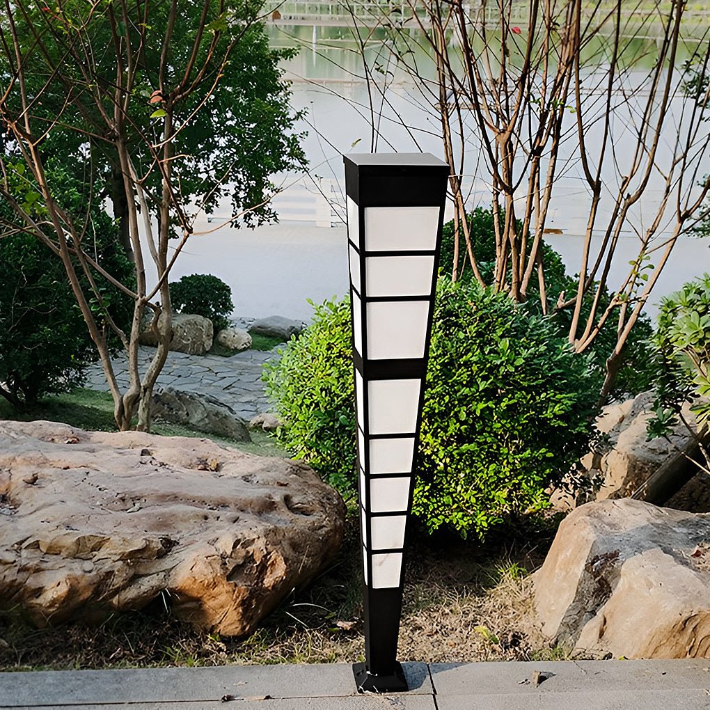 LED Outdoor Post Lights Garden Lights Outside Lights Geometric ShapedPatio Lights