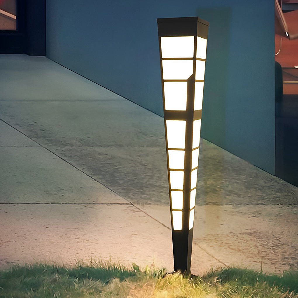 LED Outdoor Post Lights Garden Lights Outside Lights Geometric ShapedPatio Lights