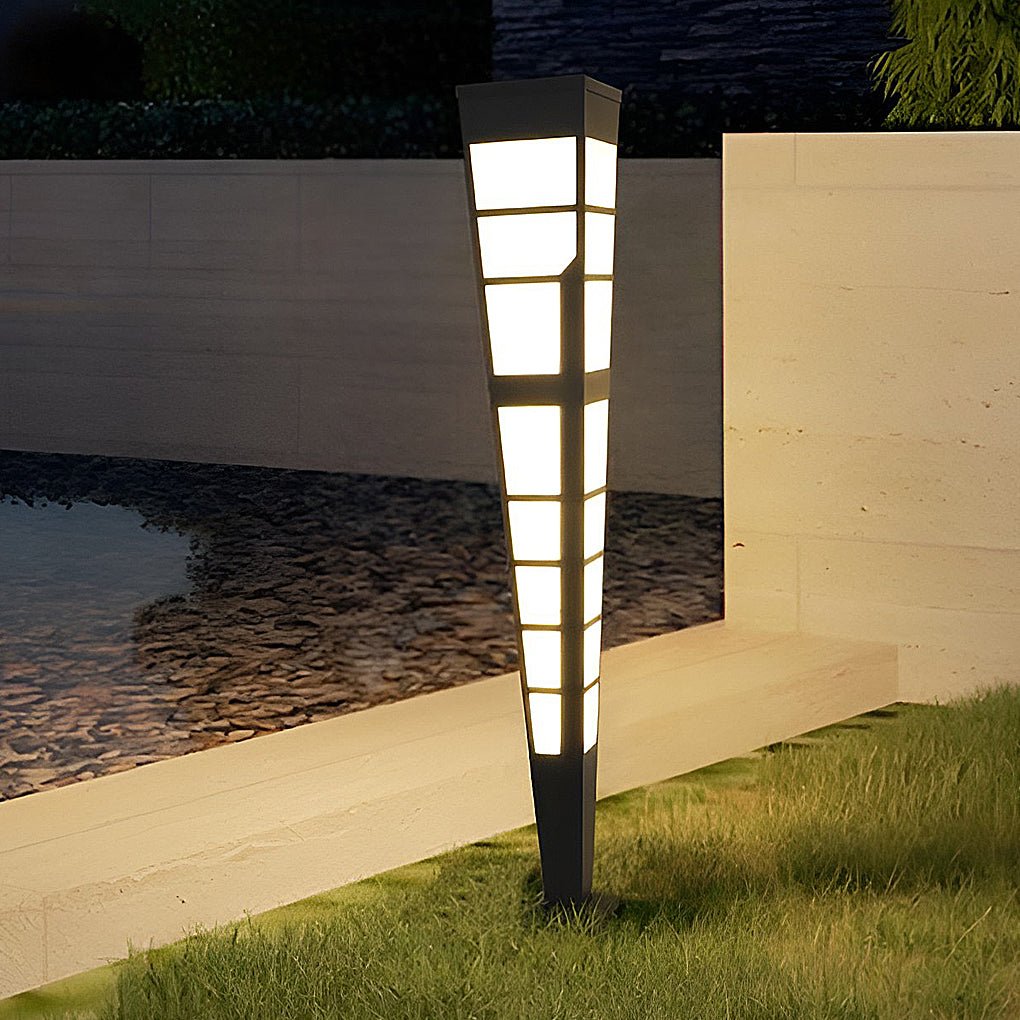 LED Outdoor Post Lights Garden Lights Outside Lights Geometric ShapedPatio Lights