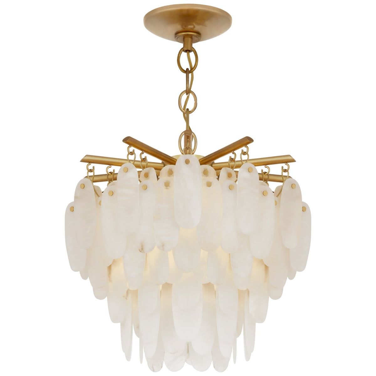 Cora LED Semi-Flush Mount Antique-Burnished Brass
