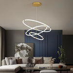 Surround Circle LED Chandelier: 2/3-Light, 4000K, Acrylic