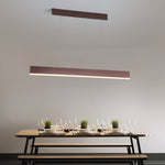 Aluminum Minimalist Ceiling Hanging Fixture Modern Linear LED Pendant Lights For Kitchen Island