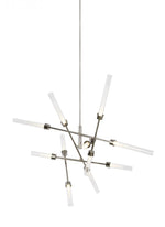 Linger Abstract Chandelier, 12-Light, LED, Nickel, 52.3"L (700LNG12AN-LED930 70P9E4V)