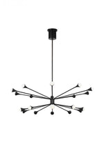 Lody Chandelier, 20-Light, 2-Tier, LED, Matte Black, Acrylic, 48"W (700LDY20B-LED930 70P9E5C)