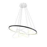Adjustable Circles LED Dimmable with Remote Modern Chandeliers Pendant Light