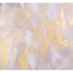 Round Feathers LED Nordic Ceiling Lights Flush Mount Lighting Chandelier