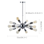 Cluster Sputnik Chandelier Mid-Century Chandeliers for Living Room