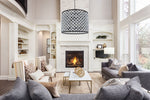 Madison 12 Lt Matte Black Chandelier Clear