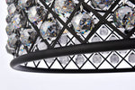 Madison 12 Lt Matte Black Chandelier Silver Shade (Grey)